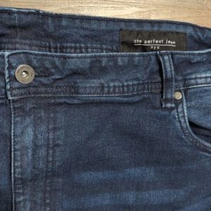 NYC The Perfect Jean Jeans Mens 46x30 Blue Athletic Fit Dark Wash Stretch‎ Denim